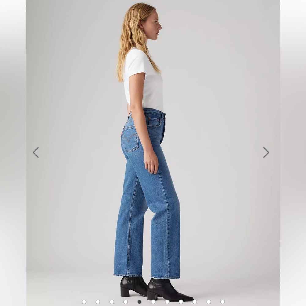 Levi's Ribcage Straight Ankle Jeans 25 x 31 - Picture 4 of 15